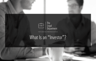 What Is an “Investor”?