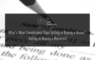 What's more complicated than buying a house? Selling or buying a business!
