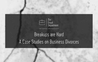 Breakups are hard: Case studies on business divorces