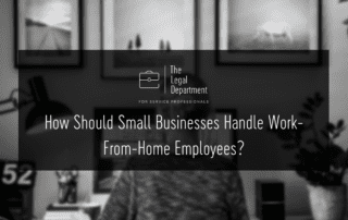 How should small businesses handle work-from-home employees?
