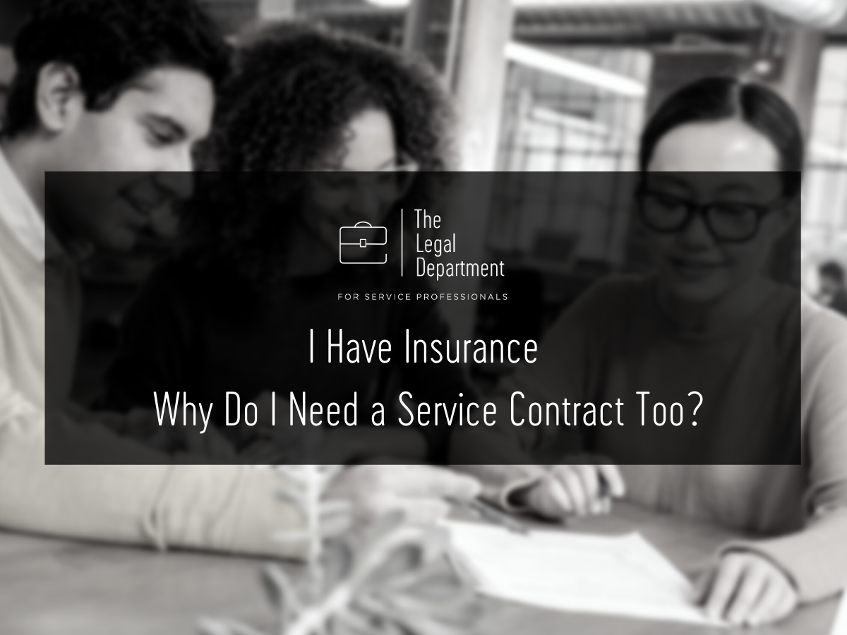 I have insurance why do I need a service contract too?