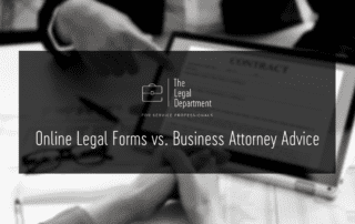 Online legal forms vs. business attorney advice