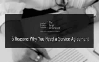 5 reasons why you need a service agreement