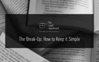 The break-up: How to keep it simple