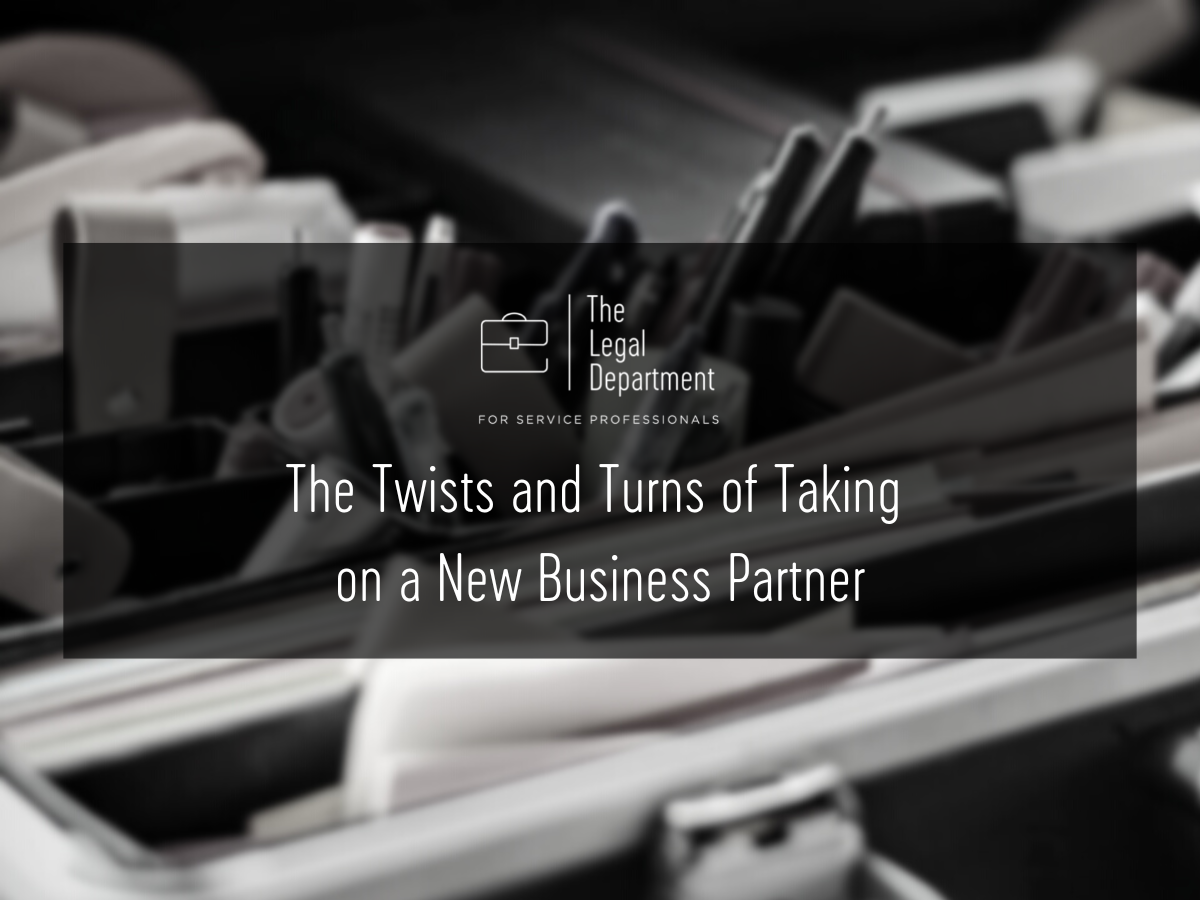 The Twists and Turns of Taking on a New Business Partner