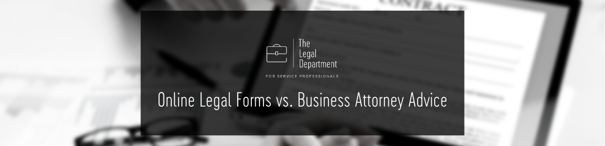 online forms vs. business attorney advice