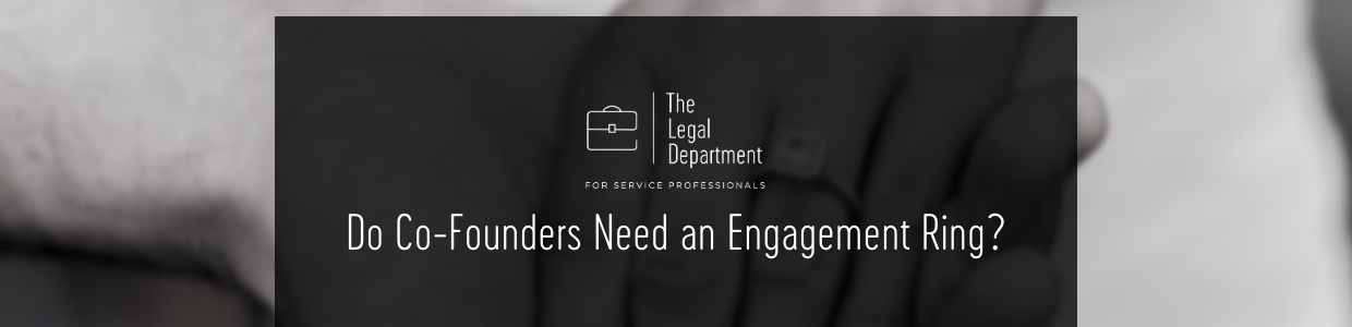 do co-founders need an engagement ring?