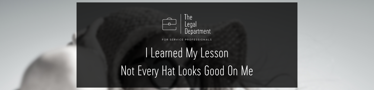 I learned my lesson: not every hat looks good on me