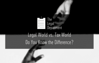 Legal world vs. tax world - do you know the difference?