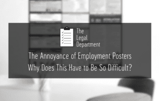 The annoyance of employment posters
