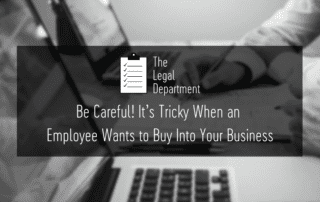 Be careful - it's tricky when an employee wants to buy into your business
