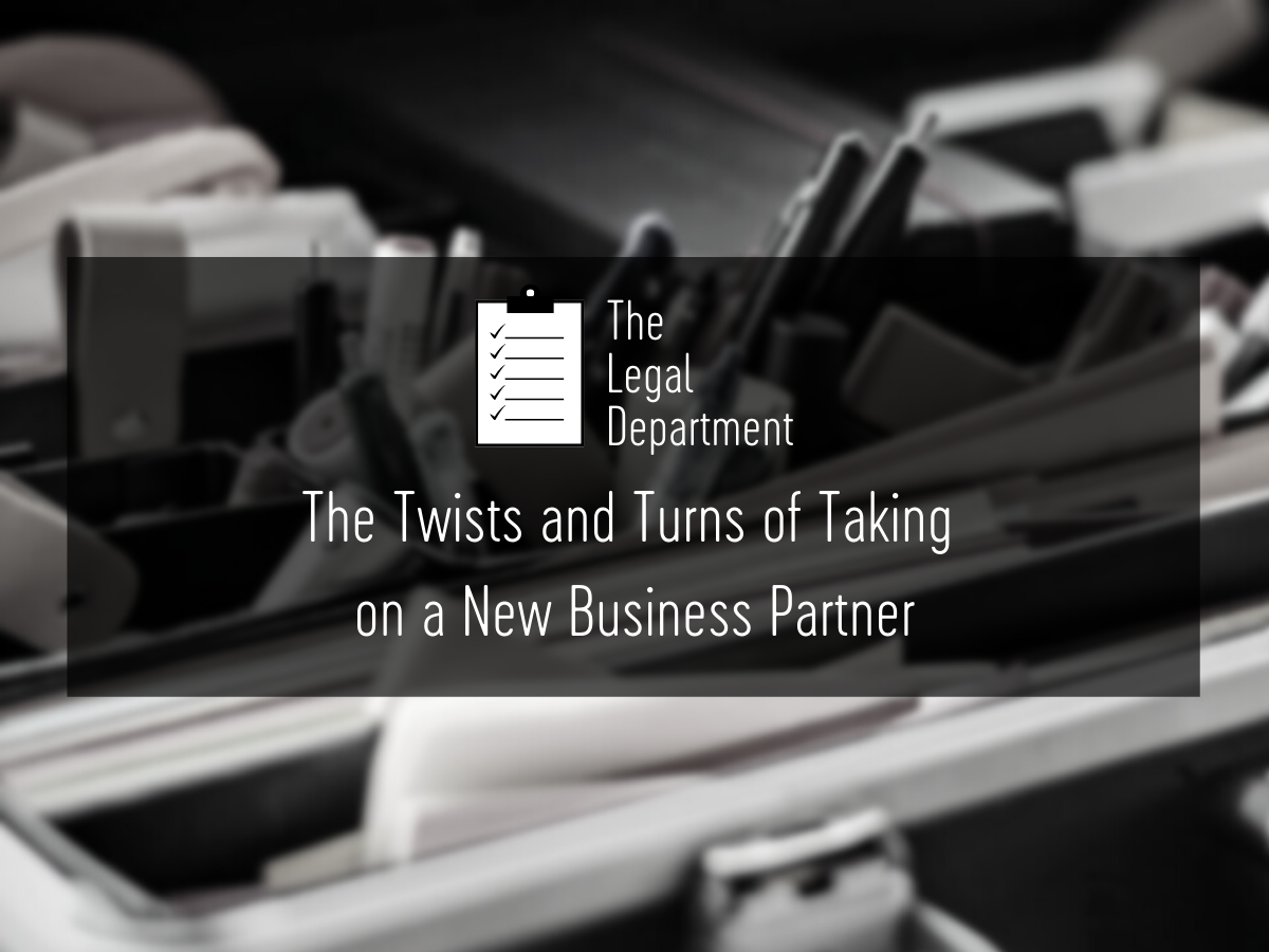 The twists and turns of taking on a new business partner