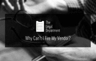 why can't I fire my vendor